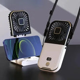Rotary Vane Foldable Mini Neck Fan Natural Wind for Sports Portable Cooler