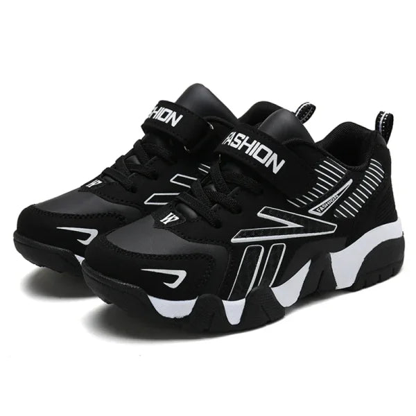 Royal Blue Kids Fashion Sneakers Lightweight Leather Running Shoes - Himpall