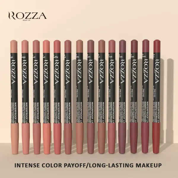 Waterproof Lip Liner Pencil Set 6 Piece Matte Long Lasting Precise