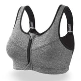 S-2XL Popular Sports Top Yoga Bra Women’s Shockproof Sports Shirt Sports Bra Front Zipper Women’s Push Up Bra