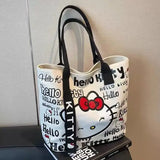 Sanrio Hello Kitty Shoulder Bag Canvas Finished Goods Y2K Schoolbag
