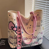Sanrio Hello Kitty Shoulder Bag Canvas Finished Goods Y2K Schoolbag