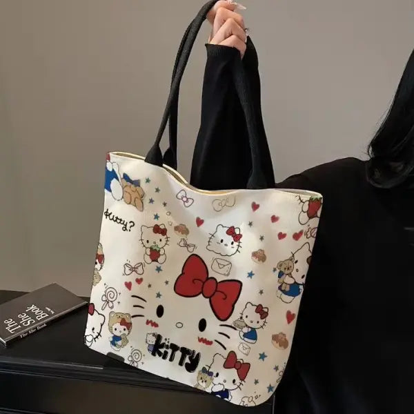 Sanrio Hello Kitty Shoulder Bag Cute Cartoon Handbag for Girls