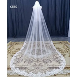 Selfie Bridal Veil with Long Lace Tiara for Wedding Accessories
