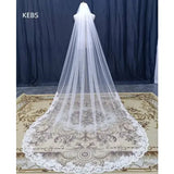 Selfie Bridal Veil with Long Lace Tiara for Wedding Accessories