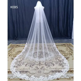 Selfie Bridal Veil with Long Lace Tiara for Wedding Accessories