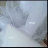 Selfie Bridal Veil with Long Lace Tiara for Wedding Accessories - WHITE / 300cm
