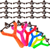 Set of 12 Fun Colorful Shooting Fake Poop Toys For Kids Birthday Party Favor Bag Piñata Filler Boys Girls Party Gifts