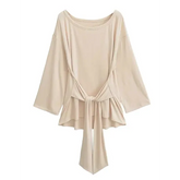 Sexy Thin See Through Long sleeve Oversize T shirt Women Bandage Off shoulder Top Female Basic Long Tees Korean Chic