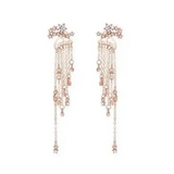 Shining Star Tassel Earrings for Elegant Occasions - 1 set Gold