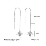 Shining Star Tassel Earrings for Elegant Occasions - 1 set Gold