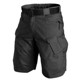 Tactical Shorts Polyester Knee Length Quick Dry Summer - Black / XXL