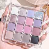 Sixteen Color Eye Shadow Pearl Matte 16g Korean Earth Tone Palette