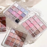 Sixteen Color Eye Shadow Pearl Matte 16g Korean Earth Tone Palette