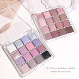Sixteen-color sunset magic eye shadow plate pearl matte earth color Korean makeup eye shadow