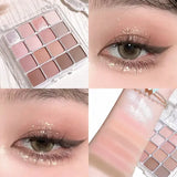 Sixteen-color sunset magic eye shadow plate pearl matte earth color Korean makeup eye shadow - 04