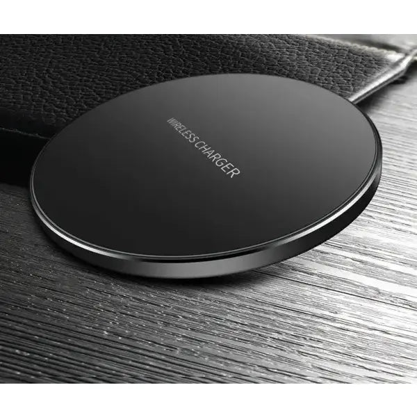 Sleek Fast Charging Pad for Wireless Charging and Quick Power Boost - Black