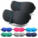 Sleep Mask Total Blockout Eye Mask - Contoured Design for Side Sleepers - Portable Travel Blindfold & Sleeping Aid