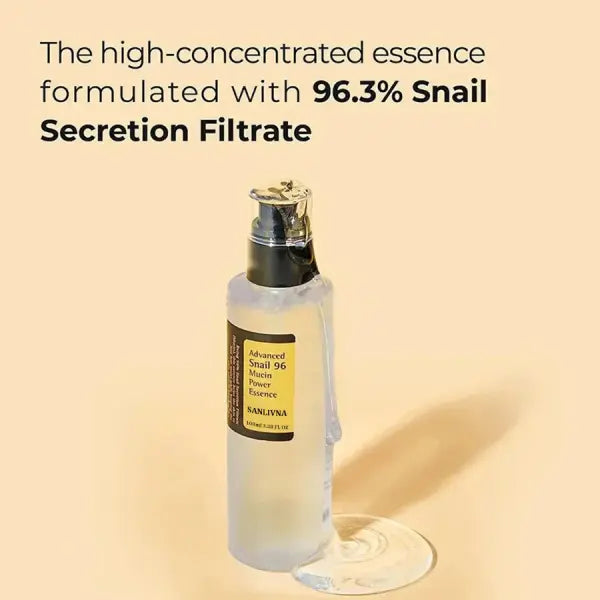 Snail Mucin Anti Aging Facial Essence for Fine Lines and Tired Skin - 100ml