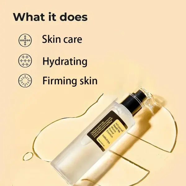 Snail Mucin Anti Aging Facial Essence for Fine Lines and Tired Skin - 100ml