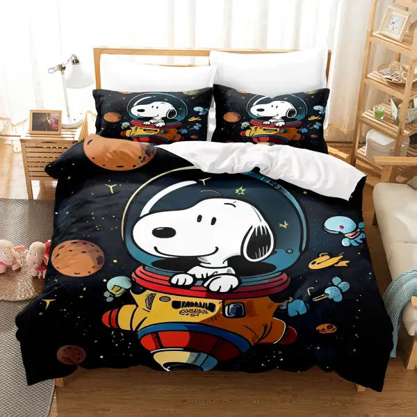 Snoopy Home Bedding Set Duvet Cover Comforter Sets 3-Piece Set 1 Quilt Cover Suitable For Children And Adults - 2