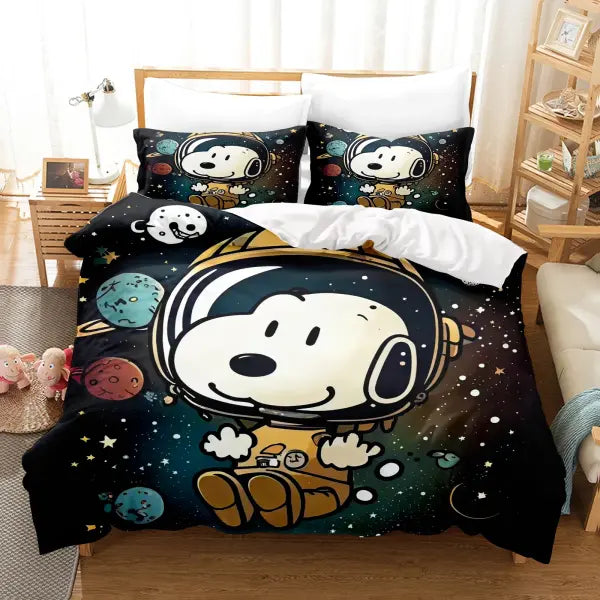 Snoopy Home Bedding Set Duvet Cover Comforter Sets 3-Piece Set 1 Quilt Cover Suitable For Children And Adults - 4