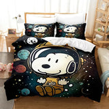 Snoopy Home Bedding Set Duvet Cover Comforter Sets 3-Piece Set 1 Quilt Cover Suitable For Children And Adults - 4