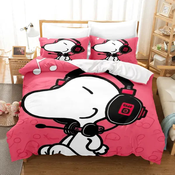 Snoopy Home Bedding Set Duvet Cover Comforter Sets 3-Piece Set 1 Quilt Cover Suitable For Children And Adults - 9