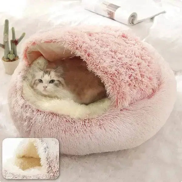 Soft Plush Calming Cat Bed for Ultimate Comfort and Relaxation - Himpall