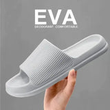Soft Sole Massage Shower Shoes for Men Couples Waterproof Slippers - Black / 44-45