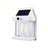 Solar LED Street Light Waterproof Outdoor Wall Garden Fixture - Black