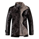 Men’s High-Neck Cardigan Coat Winter Jacket with Button Closure - black / M(40-50)kg 1