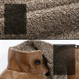 Men’s High-Neck Cardigan Coat Winter Jacket with Button Closure