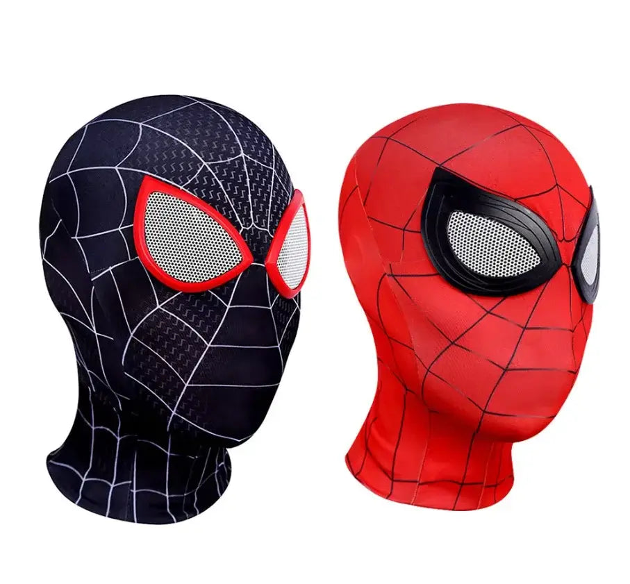 Spider Man Halloween Mask Red Roleplay Costume Accessory - 2PCS