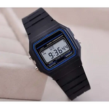Men Simple Small Sport LED Digital Watch with Silicone Band - Bronze