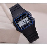 Men Simple Small Sport LED Digital Watch with Silicone Band - Bronze