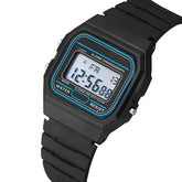 Men Simple Small Sport LED Digital Watch with Silicone Band - Bronze