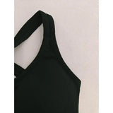 Wire Free Yoga Tank Bra Nylon Knit Breathable Comfort Seamless Design