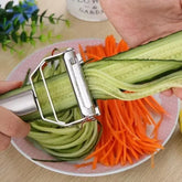 Stainless Steel Kitchen Peeler Fruit Vegetable Tool for Julienne Slicing - Update 4in1