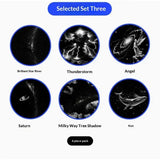 Starry Sky Projection Lamp USB Compact – Ambient Bedroom Lighting - 5W / White With 6 Slide - None