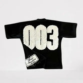 Black Harajuku Streetwear T-Shirt – Unisex Oversized Hip Hop 003 Graphic Y2K Short Sleeve Top