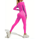 Stylish Long Sleeve Skiing Jumpsuit for Winter Sports - meihong / XL