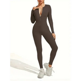 Stylish Long Sleeve Skiing Jumpsuit for Winter Sports - shenzong / L