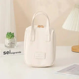 Stylish Shell-Shaped Makeup Organizer for Travel and Daily - White