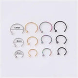 Stylish Stainless Steel Fake Body Piercing Punk Jewelry Accessories - Himpall