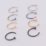 Stylish Stainless Steel Fake Body Piercing Punk Jewelry Accessories