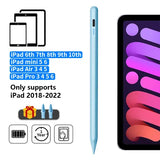 Palm Rejection Stylus Pen Metal Magnetic Suction Fast Charging iPad - blue
