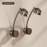 Suction Cup Hair Dryer Bracket 2 Pack Rotating Wall Mount - Walnut 2 Pack
