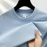 Summer 100% Cotton Off-Shoulder Top - Sexy White Short Sleeve Sporty Tee - Basic Casual Body-Hugging Korean Style