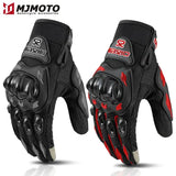 Summer Full Finger Motorcycle Gloves Breathable Touch Screen Racing